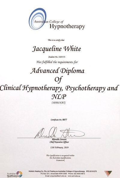 Advanced Hypnotherapy Diploma