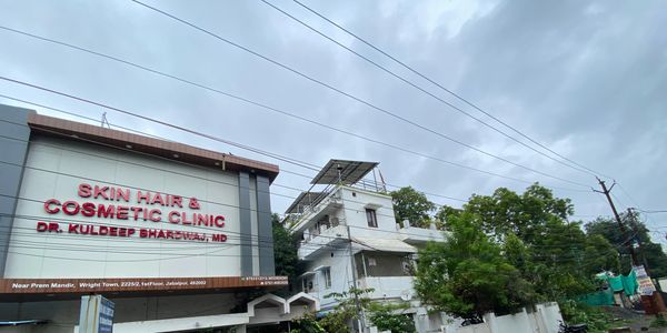 Near Prem Mandir Wright Town 2225/2 refers to Skin Hair and Cosmetic clinic, Dr Kuldeep Bhardwaj, MD
