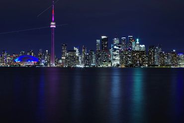 Landscape at night Toronto