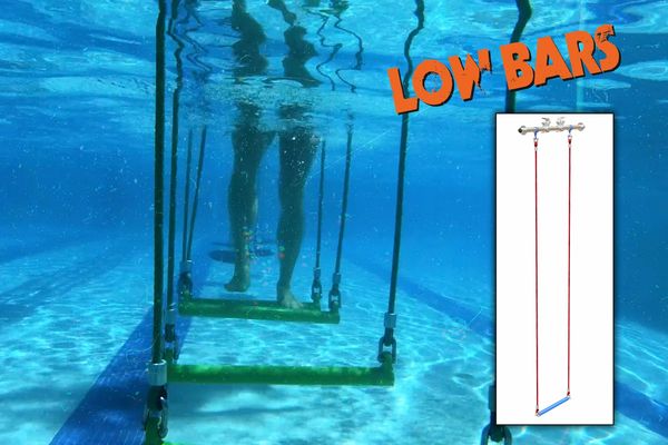 ninja cross challenge course obstacle course aquatics aquatic pool swim gym exercise