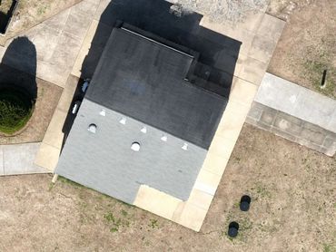 Overhead of a building (provided by Wingman Drones)