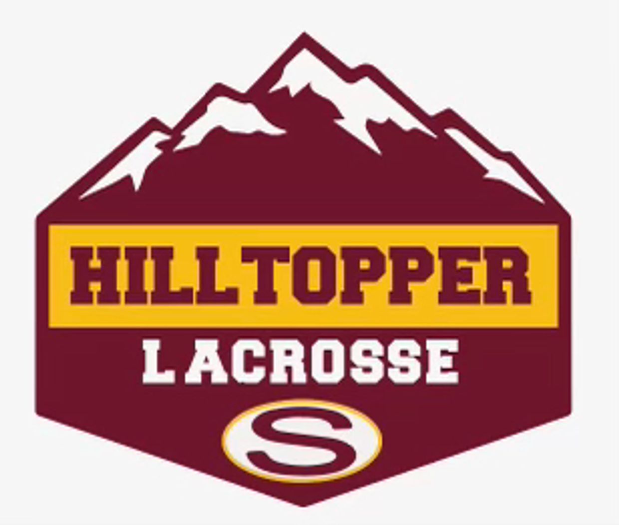 Hilltopper Lacrosse logo with mountains.