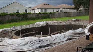 Swimming Pool Construction - Concrete is in!