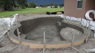 Swimming Pool Construction - Concrete Foundation