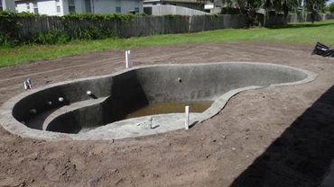 Swimming Pool Construction - Finished Concrete