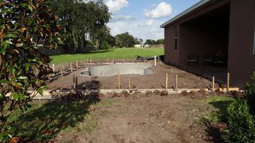 Swimming Pool Construction - Trenching and Plumbing