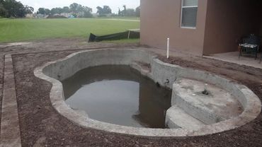 Swimming Pool Construction - Finished Boundary