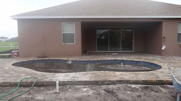 Swimming Pool Construction - Finished Pool Area