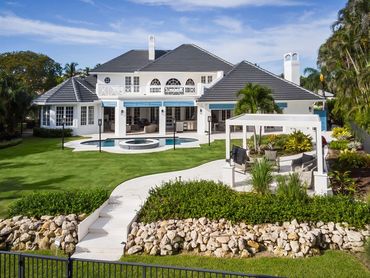 Transitional Coastal Estate. New home construction.