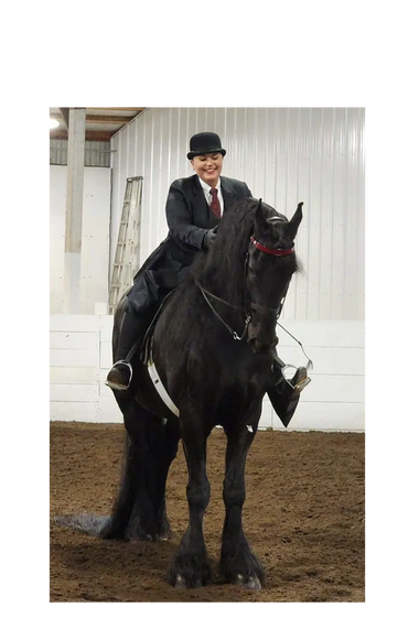 The reason for Champion Horse Cookies, Titan and his trainer Amara!