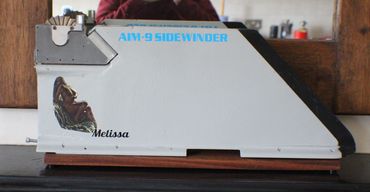 Mellissa Todd - Nude depicted on a AIM-9 Sidewinder Missile Rear Fin 