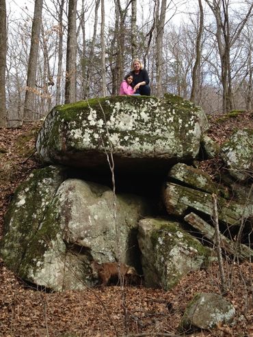 Boulders located at Streams and Dreams vacation rental in Jasper, Arkansas, Newton County.