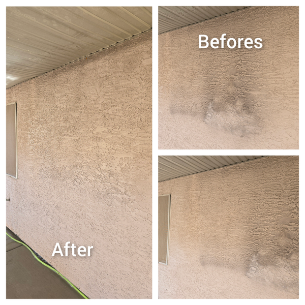 Soot Removal from BBQ being on wall