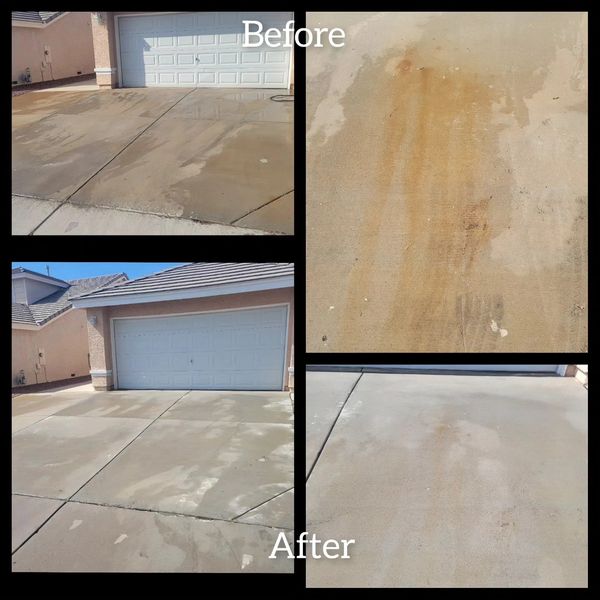 Removing Rust From Driveway