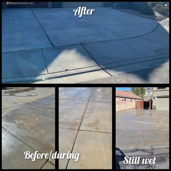 Flat Work Rust, Oil, and Dirt Removal Henderson Nevada