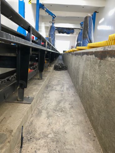 Car wash conveyor installation