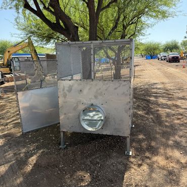 Stainless steel intake grate for a lake Gilbert, Arizona