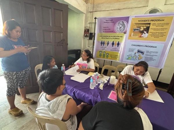 Community group participating in nutrition programs.