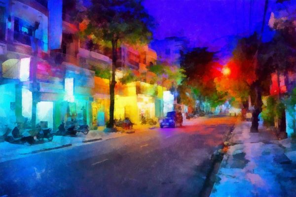 This image was created as digital imitation of watercolor painting