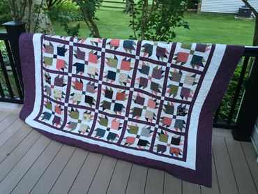 My Mother’s Bear Paw quilt.