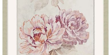 pink peony framed print