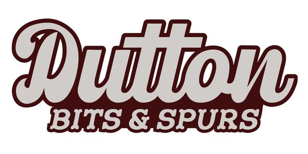 Logo with the text 'Dutton Bits & Spurs' in bold, stylized font.