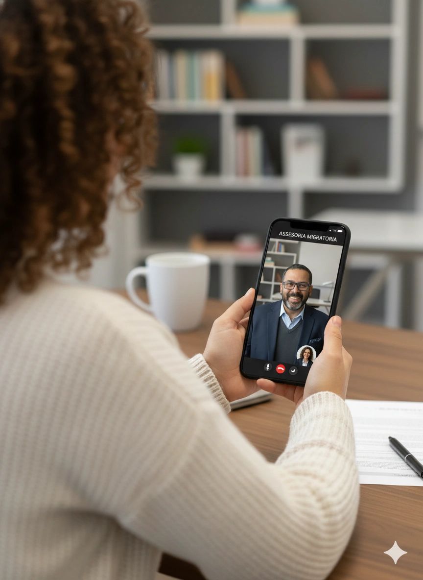 Sesión de simulacro y preparación de entrevista consular