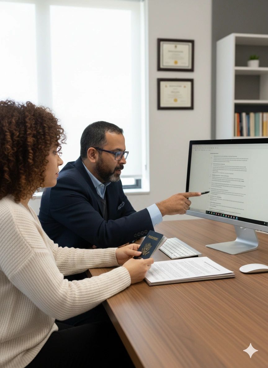 Proceso de envío seguro de expedientes y documentación migratoria a consulados y clientes vía DHL