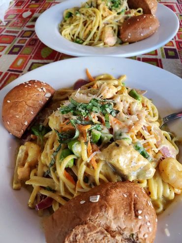 Coconut Seafood Linguine