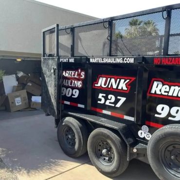 office building clean out in Thousand Palms Ca before and after junk removal.