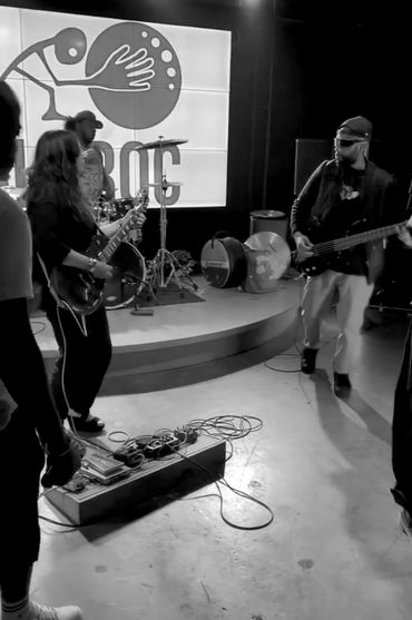 Rehearsal with The Black Guns