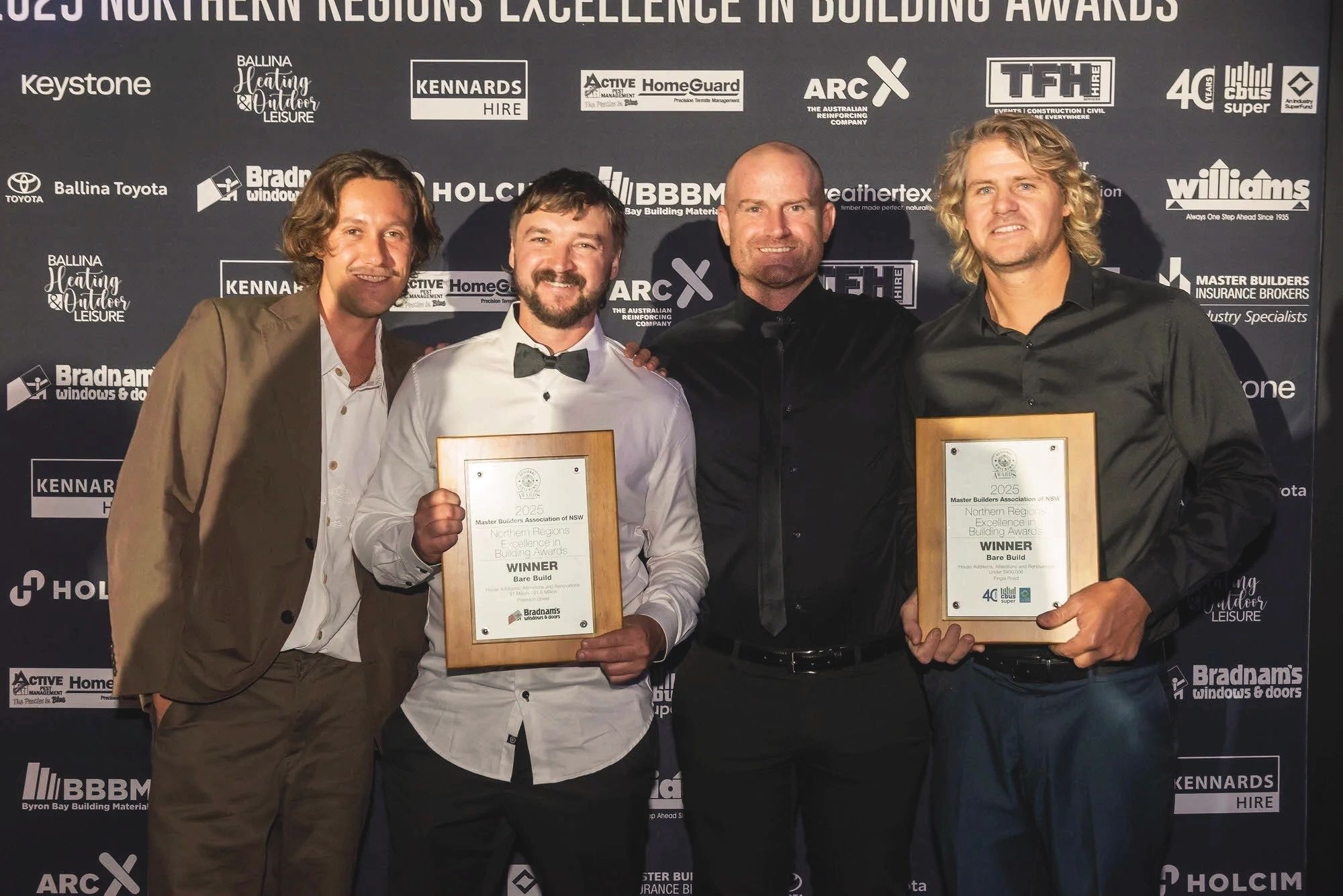 Taurey (right) and the Bare Build team.