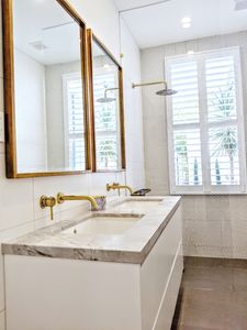 Bathroom renovation, ensuite bathroom, bathroom cabinetry south east suburbs Hampton Ormond Armadale