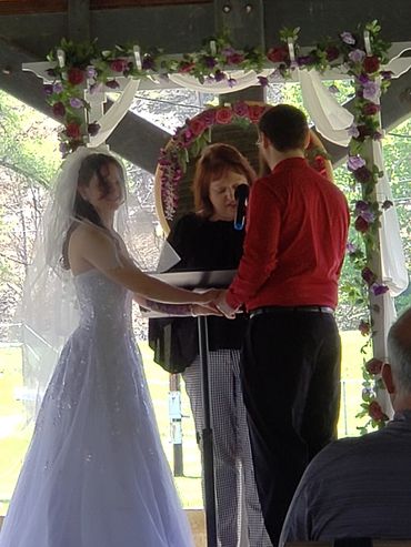 The Happy Bride and Groom