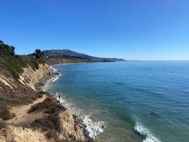Coastline viewed for the Carpinteria Bluffs