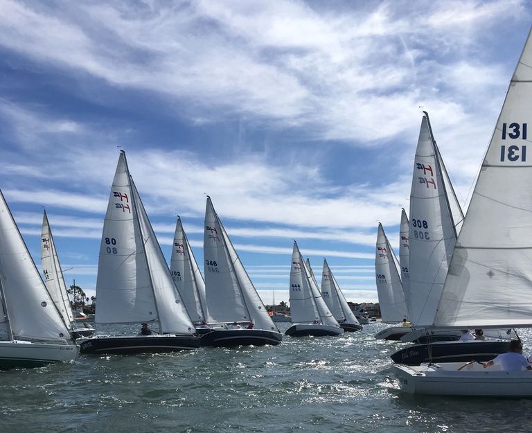 WD Schock Sailboats beautiful California skies.