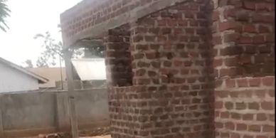 Construction is underway for a modern daycare facility featuring safe play areas.