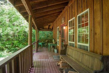 Peaceful balcony overlooking the national forest