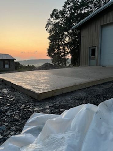 concrete apron for pole barn