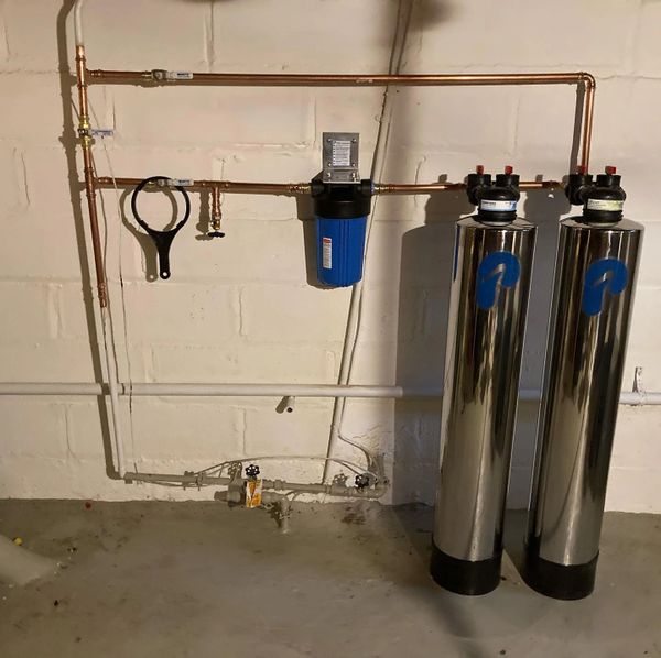 Whole house filter and water softener