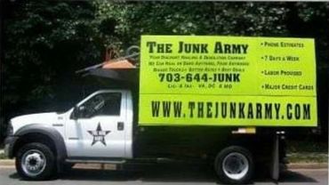 The Junk Army truck, still going strong providing junk removal and clutter cleanup