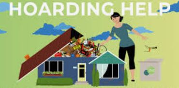 A house advertising 123Hoarding cleanup services in Fairfax County, VA.
