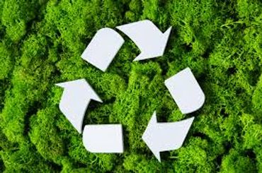 Recycling emblem for green hoarder cleanup services by 123hoarding. deep cleaning Alexandria, VA.