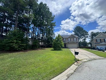 Beautiful lawn with clean edging