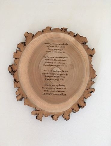 Personalize with poem or song lyrics of your choice!