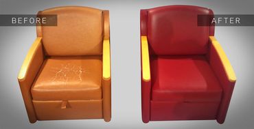 Before and after sleeper chair for hospital