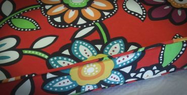 Custom cushion with matching patterns