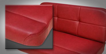 Airstream seating re-upholstery