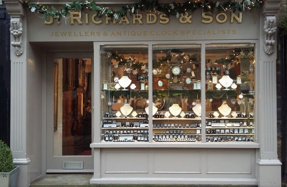 j judy richards son pateley bridge jewellers clocks repair jewellery yorkshire nidderdale antiques