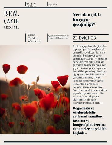 Ben, çayır gezgini..